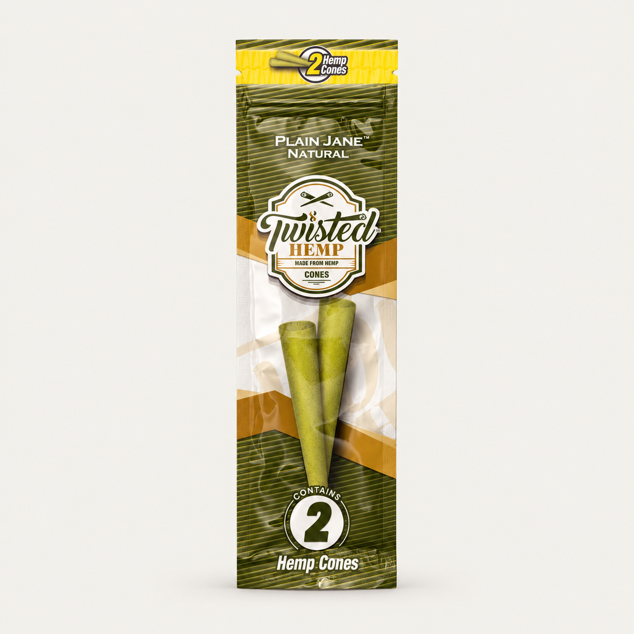 Twisted Hemp Plain Jane Natural – 2 Hemp Cones