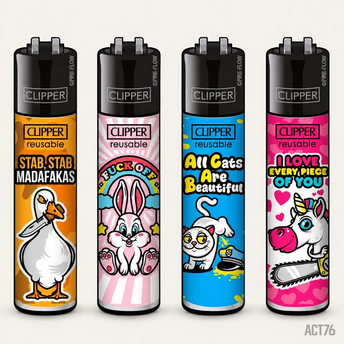 Clipper Mix Slogan 7 – Set van 4