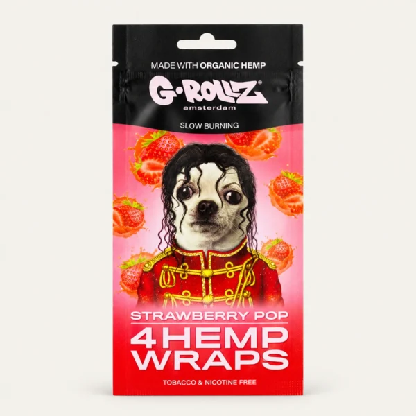 G-Rollz Strawberry Pop – 4 Hemp Wraps