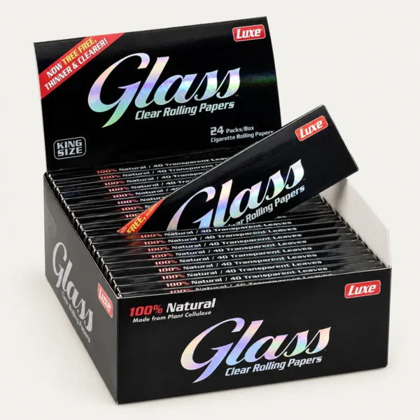Glass Clear King Size Transparante Vloei – 24pcs/display