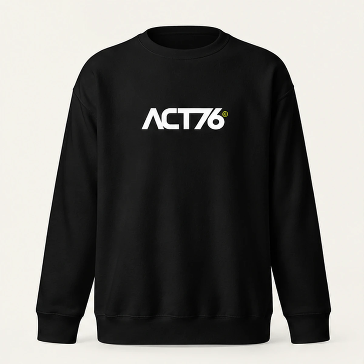 ACT76 Logo Premium Sweatshirt – Black