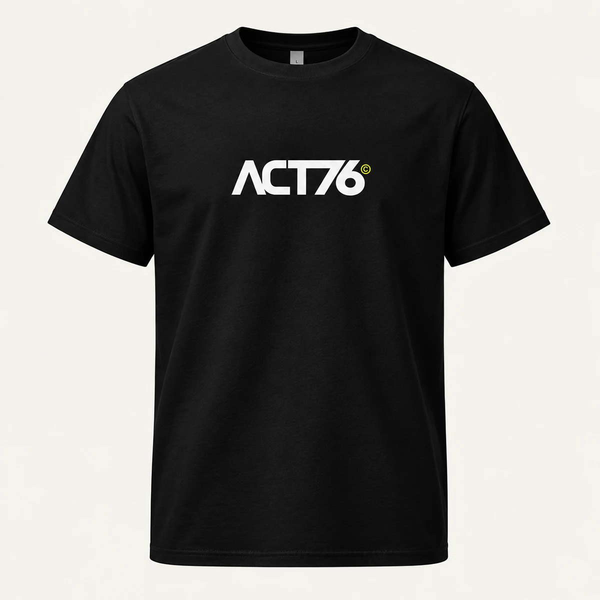 ACT76 Logo Organic Cotton – Black