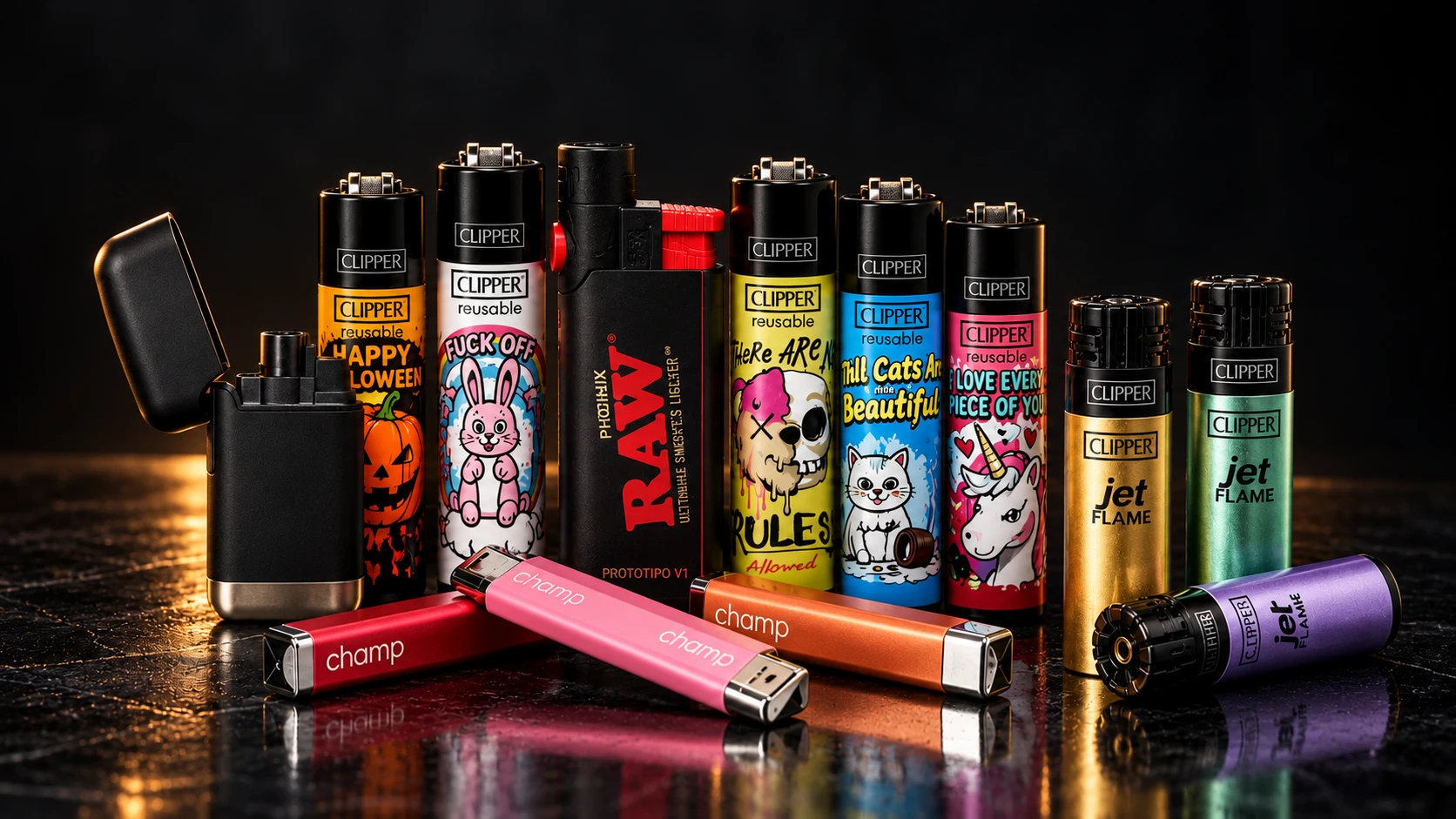 Clipper, Zippo en andere aanstekers