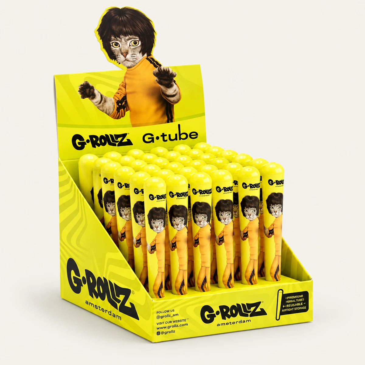 G-Rollz Amsterdam Picnic Yellow – G-Tube Cone Holder